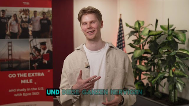 MBA Student Thies erzählt, warum es die richtige Entscheidung war, in den USA zu studieren.