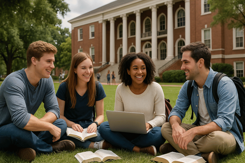 Deutsche Studierende erleben das Campusleben in den USA