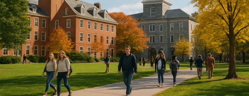 Campus einer Elite-Universität in den USA