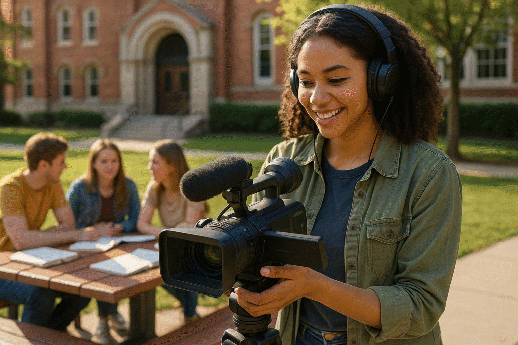 Studenten produzieren Campus-Zeitung in den USA