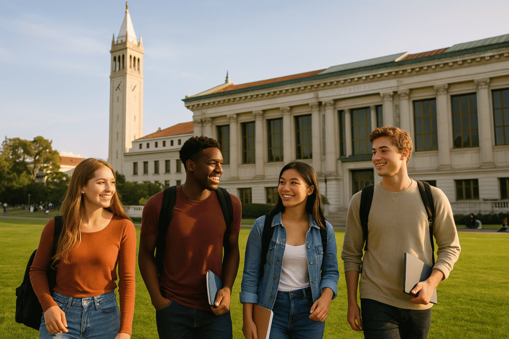 UC Berkeley mit Blick auf den Campanile